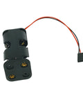 4 Cell AA Battery Holder 6V With Futaba JR 3 Pin Servo Connector for RC Receivers, black holder, red and black wires