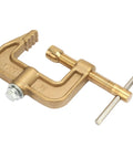 Top Notch 500 Amp Brass Grounding Clamp G-Shape For Welders, 500 amp capacity, durable brass construction for reliable use.