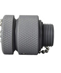 Beefed Up Female Quick Connect With Chain And Cap Without O Rings Durable Multicolor W730, side view for fluid lines.