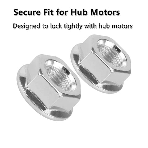 M14 Steel Washer And Motor Screw Set For Hub Motors Anti Rotation Torque Parts For Electric Bikes Ebikes Scooters Must Have DIY Hub Motor Repair Kit Accessory showing two hexagonal steel washers