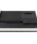 Rock Solid Aluminum External GPU Dock With Thunderbolt 3 And 4 Support, USB4 40Gbps Transfer, PD 60W Fast Charge, RJ45 Network Port, Legit Game Changer For Laptop, NUC, And Gaming Crew, top view showcasing ports and aluminum finish.
