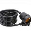 Heavy Duty Weatherproof 5ft Pendant Light String Kit With One Socket And Thick Copper Wire E26 E27 coiled cable and socket