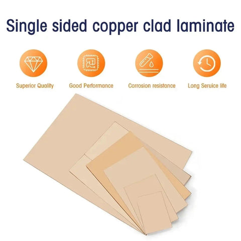 Two Pack Single Sided Copper Clad Laminate PCB Boards 12 By 18 Cm Copper Plated Universal Circuit Prototype Board For Etching DIY PCBs Kit