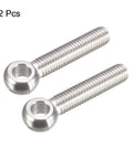 M10 X 50mm Lifting Eye Bolt With Shoulder Swing Built Tough 304 Stainless Steel Metric Threads Heavy Duty Pair