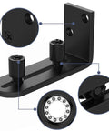 Sliding Barn Door Floor Guides Adjustable Stay Roller Hardware Kit Set of 2 with Smooth Ball Bearings and Flat Bottom Design