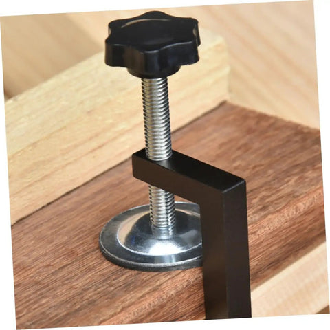 Close-up of 2 Pack Adjustable Wicker Furniture Clips for connecting wicker furniture securely on outdoor patios and decks.