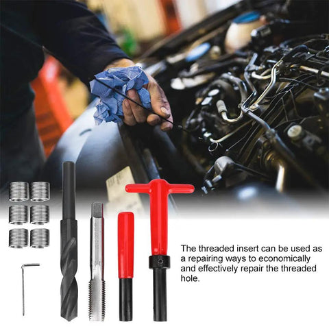 Top Notch Fabater M16x2 Thread Repair Kit With Stainless Steel Twisted Inserts For A Solid Fix On Damaged Threads No More Broken Bolts Ever, M16x2 kit with tap and wrench