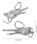Heavy Duty Auto Body Pulling Clamp Pliers Locking Sheet Metal Welding Tool with Extra Wide Duckbill Jaw, close-up view
