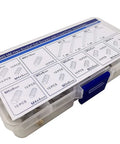 Heavy Duty Brass Hex Socket Set Screws Assortment Kit With Cone Points And Precision Allen Keys For M3 M4 M5 M6 Fasteners in storage box.