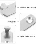 Twenty Piece Heavy Duty Picture Hangers Solid Stainless Steel Wall Hanging Brackets close-up of smooth metal clip details.