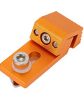 Hot Deal 2 Pack Aluminum Tiger Claw Side Clamps For CNC Workbench With Serrated Grip And M6 T Track Mount Low Profile Design 6063 Alloy, orange clamp top view