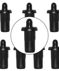 8 Pieces Cabinet Door Damper Pins Dual Purpose Replacement Pins For Cabinets And Shelves, Spring Loaded Furniture Fittings, Black