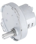 Compact DC 12V Micro Gear Reduction Motor High Torque Low Noise Built Tough For Daily Grind Silent Operation Perfect For Household Appliances Electric Fans Christmas Trees, showing steel core shaft.