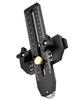 Straight Shots Only Thin Rip Jig For Table Saw With Roller Limiter and T Track Mount for precise angle adjustments.