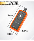 Straight Shooter TPMS Diagnostic Tool For GM Chevy Buick Cadillac Tire Pressure Sensor Reset EL50448 size dimensions 5.03in x 2.22in x 1.27in