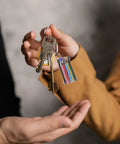 Compact Foldable Hex Key Set With Color Coded Plastic Coated Wrenches For Bike Repair, Bathtub Fixes And Home Handyman Tasks Perfect Portable Multi Function Tool Kit You Can Slam In Your Pocket. Hanging on keys