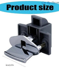 Push Button Latch Zinc Alloy Keyless Cupboard Lock, compact 4cm size, for cabinets and drawers