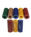 Get These Top Tier Mold Springs For Stamping Dies And Metal Casting! Heavy Duty compression springs in various colors, OD30mm-ID15mm.