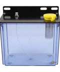 Sileduove 3L CNC Machine Lubrication Water Box With Built In Filter Oil Tank For Lathe Milling Drill Efficient Cooling System 210X128X180mm clear plastic construction with yellow cap and filter.