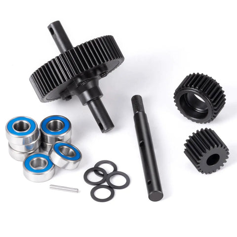 Steel Gearbox Transmission Gear Set With Ball Bearings Upgrade For 1/10 Traxxas Slash 2WD Rustler Stampede Bandit VXL RC Car