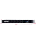 Sinewave UPS Battery Backup And Surge Protector 500VA 300W With 6 Outlets AVR 1U Rackmount UL Certified front view