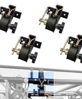 Set of 4 One And A Half Inch Ladder Rack Ratchet Straps With J Hooks, 7 Foot Length, 500 Lb Working Load, for Roof Racks