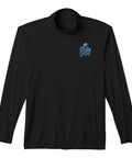 Cool Men's Vise Gauge Square Quarter Zip Pullover For Machinists And CNC Pros in black with logo, 100% polyester, long sleeves.