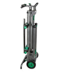 Folded Universal Portable Miter Saw Stand With All Terrain Wheels 400 Pound Capacity Lightweight 55 Pound Leveling Foot