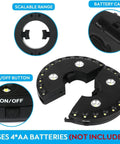 Warm White Cordless Umbrella Light With 3 Brightness Modes, 28 LEDs Up To 200 Lumens, Battery Operated By 4 AA, Clamp On Design