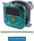 High Flow L Shape Peristaltic Sewage Pump With Self-Priming Gear Transmission Motor For Liquid Transfer And Effluent Handling, close-up showing tubing connection.