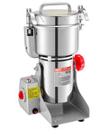 Electric Grain Mill Grinder High Speed 2000W Stainless Steel Pulverizer with safety lid and swing type base