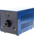 Grab And Go Crank Powered 20W Portable Power Generator with USB Charging, black and blue, showing crank handle and anti-slip feet.