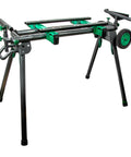 Universal Portable Miter Saw Stand With All Terrain Wheels 400 Pound Capacity Lightweight 55 Pound Leveling Foot