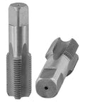 Super Cool 2 Piece Npt Pipe Tap Set For Fast Thread Repair On 1/2 And 3/4 Inch Water Pipes With Heavy Duty Carbon Steel Hand Tool Kit To Fix Damaged Plumbing Lines Quick And Easy, two carbon steel taps