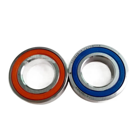 Built Tough High Precision Angular Contact Bearing For CNC Engraving Machines Single Row Models 7200 Through 7205 With Double Shields and blue and red shields