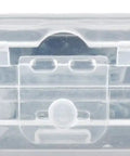 Side view of transparent case holding All Purpose Multi Material Flat Head Screws Epoxy Coated Bronze Steel For Wood Metal Concrete Drywall