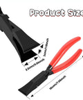 7-Inch Metal Hand Seamer with Ergonomic Anti-Slip Handle, showcasing dimensions; ideal for bending and flattening sheet metal