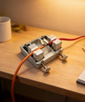 Heavy Duty Soldering Wire Fixture Set With Ceramic Jaws And Adjustable PCB Mounting Clamp For Robust Aluminum Base helping hold your circuit boards securely on workbench.