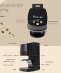 Automatic Espresso Tamper With Adjustable 10 To 30 Kg Pressure For Straight Fire Coffee Extraction Killer Precision No Cap, showing control panel and components.