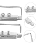 Grab This Ultimate 2pc Broken Valve Thread Extractor Kit For Tackling Stubborn Damaged Screws And Pipes Like A Total Boss With Easy Remove Power. silver metal valve thread extractor kit, 2-piece, for damaged screws and pipes