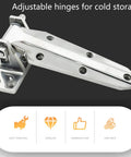 Multipurpose Refrigerator Door Hinges with Sturdy Zinc Alloy Finish and Lifting Design, Heavy Duty Commercial Grade