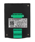 Back view of All In One DC12-24V Stepper And Servo Motion Control Module showing green terminal connectors and labeling details.