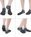 Four views of Death Scythe Ankle Socks With Moisture Wicking Tech Breathable Low Cut Hosiery For Casual Sports Unisex Comfort