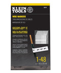 Wire Marker Book For Cable Management And Electric Panel Organization With Numbered 1 To 48 Labels, Large Print 0.25 X 1.5 Inch Stickers
