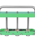 Front view of Built Tough Sheet Metal Bender For Roof Edges And Drip Edge Tool with 0 to 90 Degree Adjustable Folding, green metal handle.