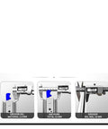 Badass Heavy Duty Drawer Slides 53mm Locking Full Extension measurement, showing thickness and rail width details for installation.