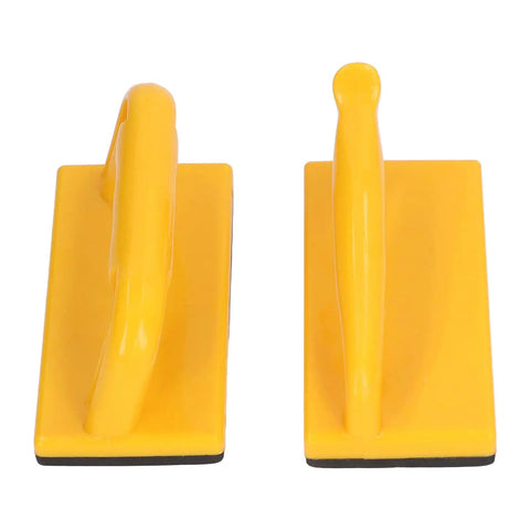 Premium Jointer Push Blocks Keep Your Digits Safe On Table Saw And Router Tables, yellow push blocks with padded bases.