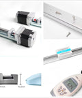 Motorized CNC Linear Guide Module With Ball Screw 400mm Stroke Nema 23 Stepper Driven Linear Stage components close-up