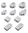 Cabinet Shelf Clips 10 Pack Panel Bracket Holders Zinc Alloy Glass Clamp Shelves Door Hinge Furniture Accessories Heavy Duty