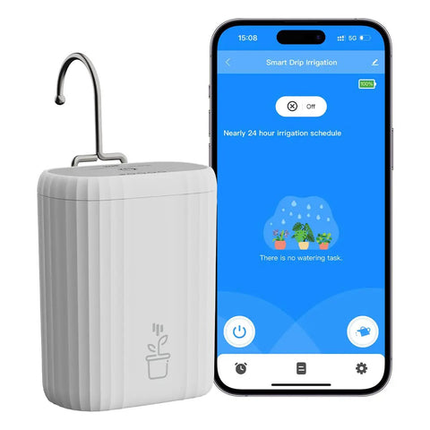 Automatic Plant Watering System For Indoor And Outdoor Use With 2.4GHz WiFi Sprinkler Timer Self Watering Drip Kit and smartphone app